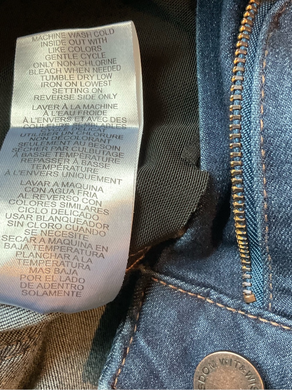 Wit & Wisdom Dark Blue Stretch Flare Denim Jeans - Picture 6 of 9